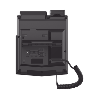 Teléfono IP Gigabit empresarial para 2 líneas SIP con pantalla LCD, Opus y conferencia de 6 participantes, PoE.