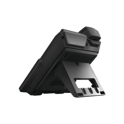 Teléfono IP empresarial para 4 líneas SIP con 2 pantallas LCD, 6 teclas BLF/DSS, conferencia de 3 vías, PoE
