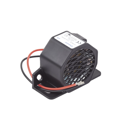 Alarma de reversa vehicular, 12-24 Vcc, 107 dBA