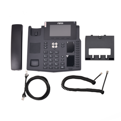 Teléfono IP empresarial para 20 líneas SIP, Voz HD, 3 Pantallas LCD a Color, 12 teclas BLF, PoE