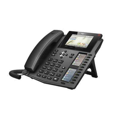 Teléfono IP empresarial para 20 líneas SIP, Voz HD, 3 Pantallas LCD a Color, 12 teclas BLF, PoE