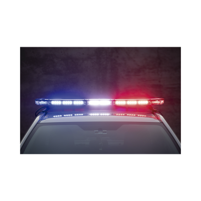Barra de luces de 47" rojo/azul, 88 LED, con control de tráfico en color rojo/azul, ideal para equipar unidades de seguridad pública