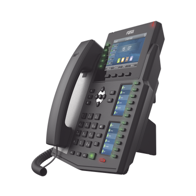 Teléfono IP Empresarial con Estándares Europeos, 20 lineas SIP con pantalla LCD a color, 60 teclas DSS/BLF, puertos Gigabit, IPv6, Opus , PoE/DC