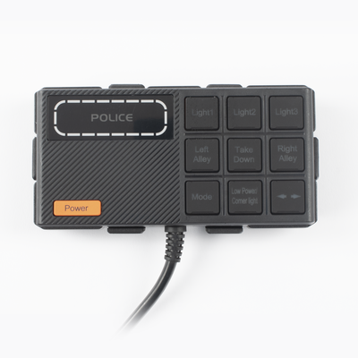 Barra de Luces LED de 46” Ambar, de 132 LEDs, Controlador Incluido - Ideal para Equipar Unidades de seguridad privada y vehiculos de trabajo