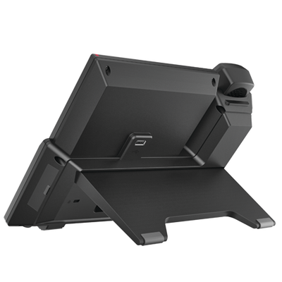 Teléfono IP  Android Empresarial para 20 lineas SIP, pantalla táctil, Wi-Fi y Bluetooth, PoE, hasta 112 botones DSS, puertos Gigabit, soporta recepción de video.