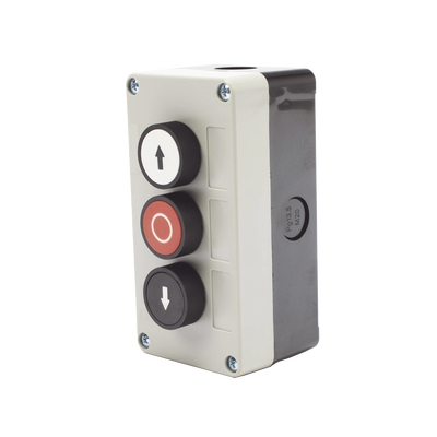 Botonera Triple Para Barreras Vehiculares, Operadores Corredizos y Abatibles.