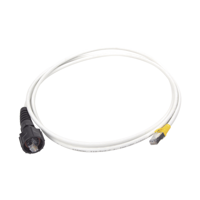 Patch Cord Reforzado Industrial (Ruggedized), Cat6A Blindado S/FTP, CM/LS0H, 5 Ft