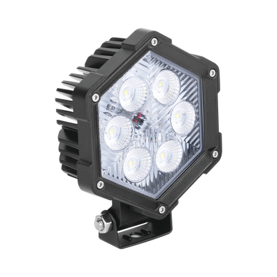 Luz de Trabajo Ultra brillante, 6 Led, 2200 Lumenes, 30 watts, 12-24 Vcc