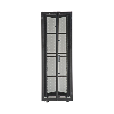 Gabinete FlexFusion para Centros de Datos, 42 UR, 700 mm de Ancho, 1200 mm de Profundidad, Fabricado en Acero, Color Negro