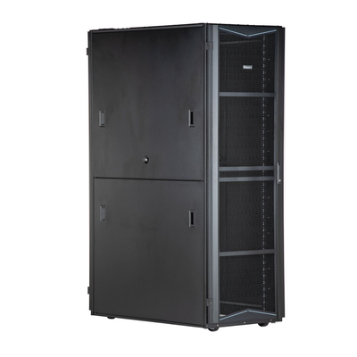 Gabinete FlexFusion para Centros de Datos, 42 UR, 700 mm de Ancho, 1200 mm de Profundidad, Fabricado en Acero, Color Negro