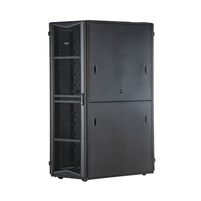Gabinete FlexFusion para Centros de Datos, 45 UR, 700 mm de Ancho, 1070 mm de Profundidad, Sin Paneles Laterales, Fabricado en Acero, Color Negro