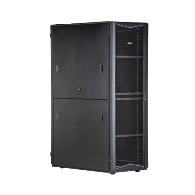Gabinete FlexFusion para Centros de Datos, 45 UR, 700 mm de Ancho, 1070 mm de Profundidad, Sin Paneles Laterales, Fabricado en Acero, Color Negro