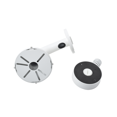 Montaje Universal de Pared con Caja de Conexiones / Compatible con Cámaras Domo y Bala / Uso en Interior