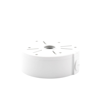 Caja de Conexiones Universal / Uso en Interior / Fabricada en Metal / Color Blanco / Uso en Bala - Domo - Turret