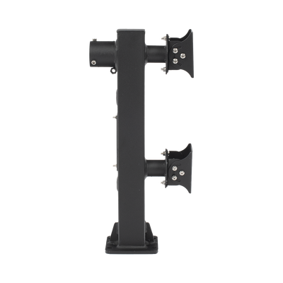 Poste Seccionado de 6 Metros / Tubos Mas Gruesos / Especializado para la Instalación de Videovigilancia / Incluye Base de Cimentación y Brazo para Cámara PTZ / Color Negro