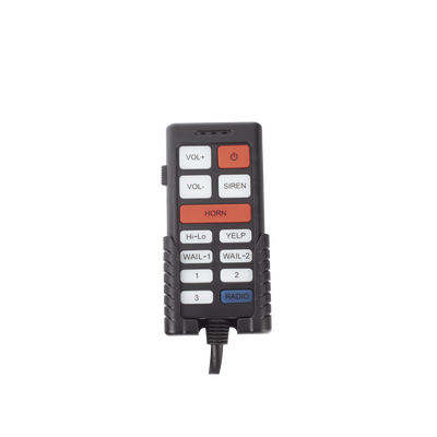 Sirena Vehicular de 100W de Potencia, Con Controlador Unimando Para Tonos, Control de 3 Salidas Auxiliares, Microfono e Interconexión a Radio