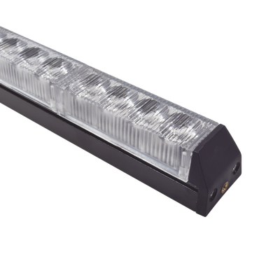 Barra de Luz de Advertencia con 8 Módulos Ámbar, ideal para el direccionamiento de tráfico