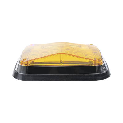 Luz de Advertencia de 8 X 6", Color Ámbar, Con Luz de Trabajo clara, Ideal para Ambulancias
