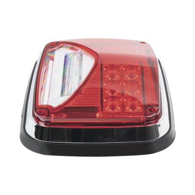 Luz de advertencia de 8 X 6", Color Rojo, Con Luz de Trabajo Clara, Ideal para Ambulancias