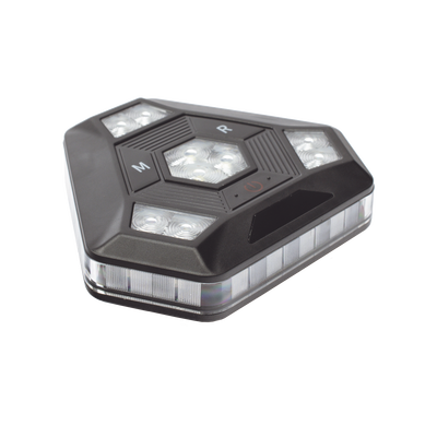 Luz Auxiliar Rojo/Azul Ultra Brillante Para Automóviles, Motocicletas y Bicicletas Con Montaje Magnético