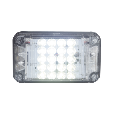 Luz de Advertencia de 7X4", Color Claro, Con Luces de Trabajo, Ideal para Ambulancias