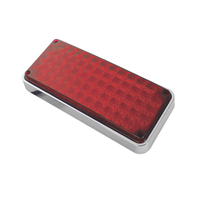 Luz de Advertencia de 7X3", Color Rojo, Ideal para Ambulancias