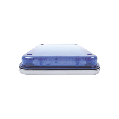 Luz de advertencia de 9x7", Color Azul, Ideal para Ambulancias