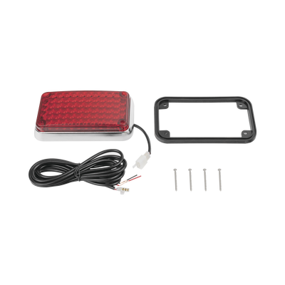Luz de Advertencia de 6X4", Color Rojo, Ideal para Ambulancias