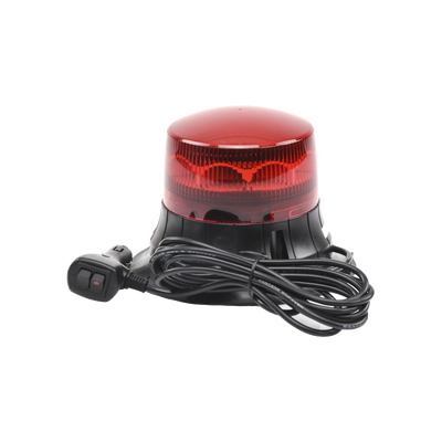 Burbuja LED giratoria color rojo, 9 LEDs, montaje magnético
