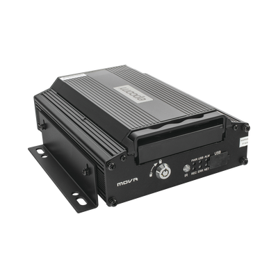 DVR Móvil / Multiplataforma / 4 Canales AHD 2 Megapixel / Almacenamiento en HDD / H.265 / Chip IA Embebido / Soporta 4G / WiFi / GPS