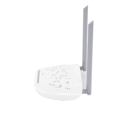 ONU/ONT - Router inalámbrico GPON N 300 Mbps / Frecuencia de 2.4 GHz / 1 puerto GPON SC-APC / 2 puertos LAN (1 GE/ 1 FE) / 1 puerto POTS (FXS) / Soporta AgiNet Config - AgiNet ASC (herramienta de gestión remota)