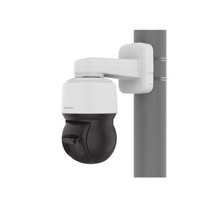 Cámara PTZ IP 2MP con inteligencia Artificial / antivandálica / 40x Zoom Óptico / IR 200m  / Exterior IP66 / IK10 / NEMA4X / Auto tracking / H.265 & WiseStream / Wiper incluido / NTCIP