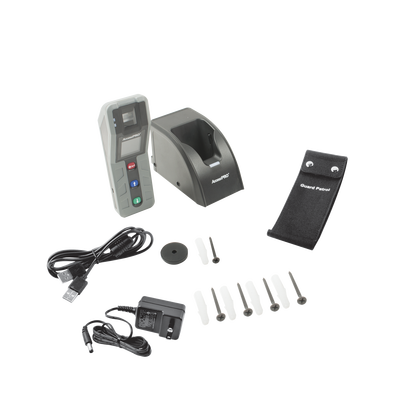 Kit de Control de Rondas por Huella para Vigilantes, Soporte para 500 Huellas y 30,000 Eventos
