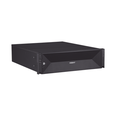 NVR de 64 canales /  Hasta 32 MP / H.265 & Wisestream / Procesamiento 400 Mbps / 3 Puertos de Red / Raid 5-6 / 16 bahias para disco duro (no incluidos)