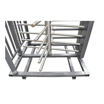Torniquete Sencillo / Cuerpo Completo / Interior/Exterior / 100% Acero con Pintura Gris / EJE CENTRAL de Acero Inoxidable /Acabado de Lujo / Alto Tráfico