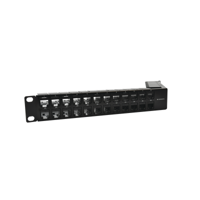 Patch Panel UTP Z-MAX Categoría 6A, de 48 puertos, Angulado, 1UR