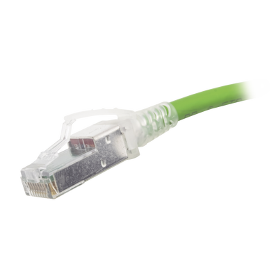 Patch Cord Z-MAX Cat6A S/FTP, CM/LS0H, 7ft, Color Verde, Versión Bulk (Sin Empaque Individual)