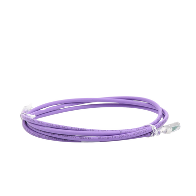 Patch Cord Z-MAX Cat6A S/FTP, CM/LS0H, 7ft, Color Violeta, Versión Bulk