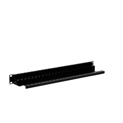 Patch Panel Z-MAX, de 24 puertos, Modular (vacío), Plano, 1UR
