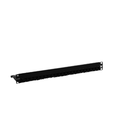 Patch Panel Z-MAX, de 24 puertos, Modular (vacío), Plano, 1UR