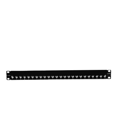 Patch Panel Z-MAX, de 24 puertos, Modular (vacío), Plano, 1UR