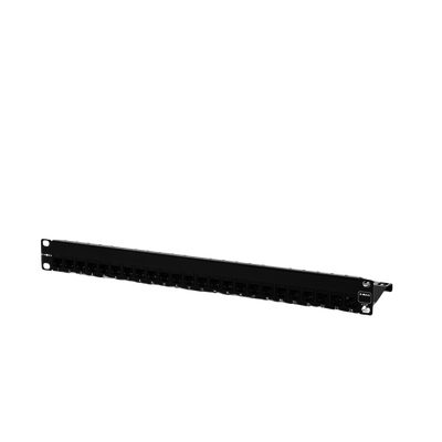 Patch Panel Z-MAX, de 24 puertos, Modular (vacío), Plano, 1UR