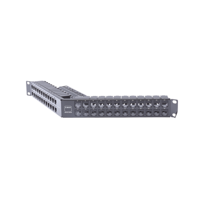 Patch Panel Z-MAX de 48 puertos, Blindado, Modular (vacío), Angulado, 1UR