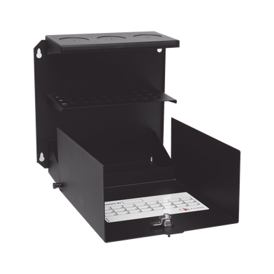 Caja de Zona (Punto de Consolidación), De 24 Puertos, Ideal para soportar cableado en una gran variedad de áreas de trabajo, compatible con Conectores MAX, Z-MAX, o TERA, Color Negro