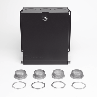 Caja de Zona (Punto de Consolidación), De 24 Puertos, Ideal para soportar cableado en una gran variedad de áreas de trabajo, compatible con Conectores MAX, Z-MAX, o TERA, Color Negro
