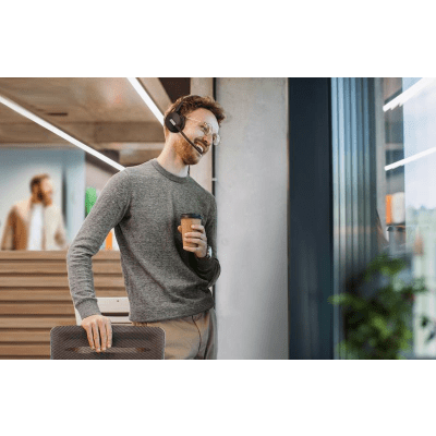 Diadema Inalámbrica WH64 Hybrid Dual de Yealink con Certificación Teams y Micrófonos con Acoustic Shield 2.0