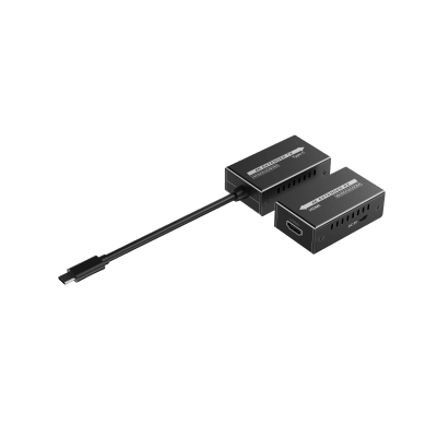 Extensor Mini 4K120Hz USB-C a HDMI | Transmisión 18 Gbps | Distancia 60m 4K@60Hz | HDR10 / HDCP 2.2 | Protección ESD ±8KV | Alimentación por Fuente de Señal.