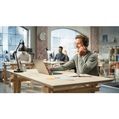 Diadema Bluetooth de Yealink BH70 Mono Con Cancelación de Ruido y Flexibilidad UC Multiplataforma
