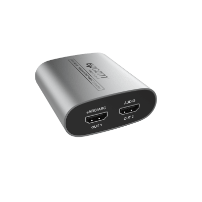 Extractor HDMI eARC | 18Gbps | HDMI 2.0b | HDCP 2.2 | Soporta 4K@60Hz 4:4:4 | Audio LPCM y Dolby/DTS | Salida HDMI, Óptica y L/R | Control RS-232 e IR