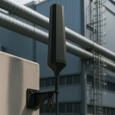 Antena Hexagonal Exterior HEX 360 / 617-894 MHz 6.0 dBi / 1000-1710 MHz 7.5 dBi / 1710-2200 MHz 7.0 dBi / Omnidireccional / Compatible Todas Operadoras Norteamericanas / Material ASA IP67 / VSWR <2.5:1 / Potencia Máxima 10W / Incluye Montaje